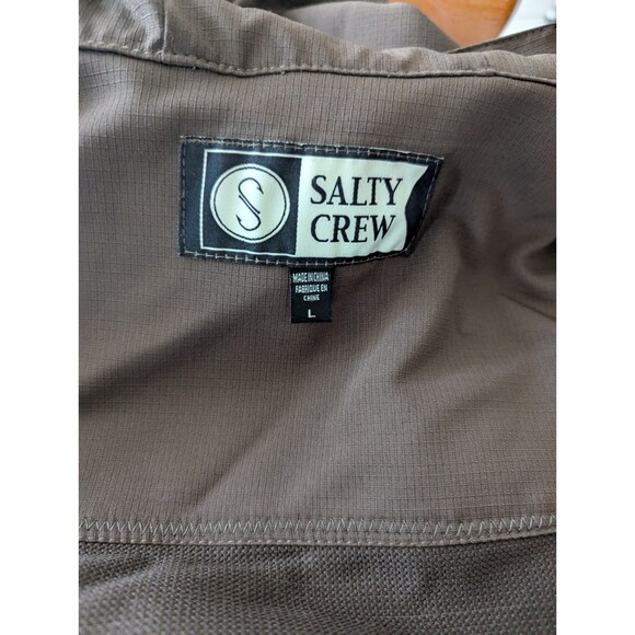 Salty Crew Men's Alpha Winderson Packable Windbreaker Jacket Size Large Pre Owne - Picture 5 of 10
